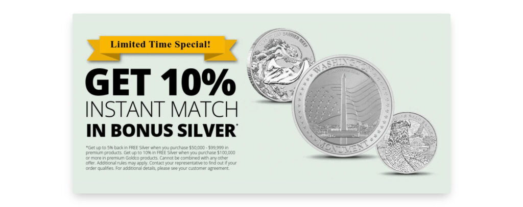 goldco's free silver promotion